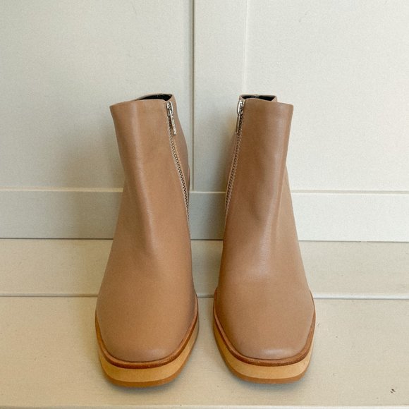 Sol Sana Taupe Ankle Booties - Picture 2 of 6